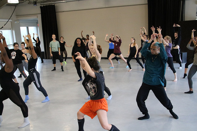 Sidra Bell works with Dance students