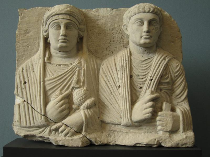 Stone Sculpture of couple from the Roman period Palmyra