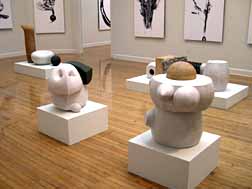 photographs by Gérard Lang, sculpture by William DePauw, Master of Fine Arts Exhibition, 2004