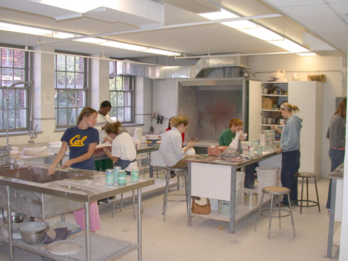 Newcomb Art Department Ceramics Glaze Room