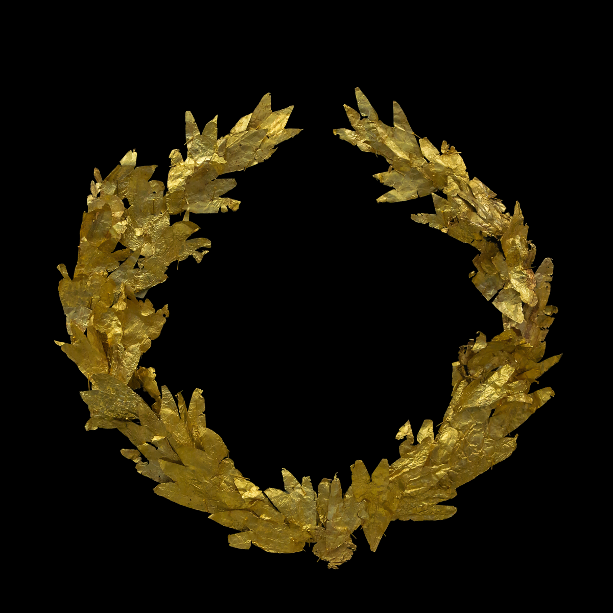 A golden laurel wreath, hellenistic period