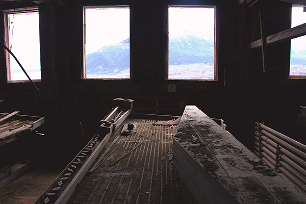 Concentration Mill, Kennecott, Alaska, interior view.