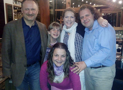 Amy Pfrimmer, Maxim Samarov, and Lazarov's family