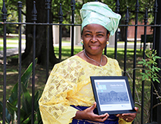 Ọlanikẹ Ọla Orie with Service Award