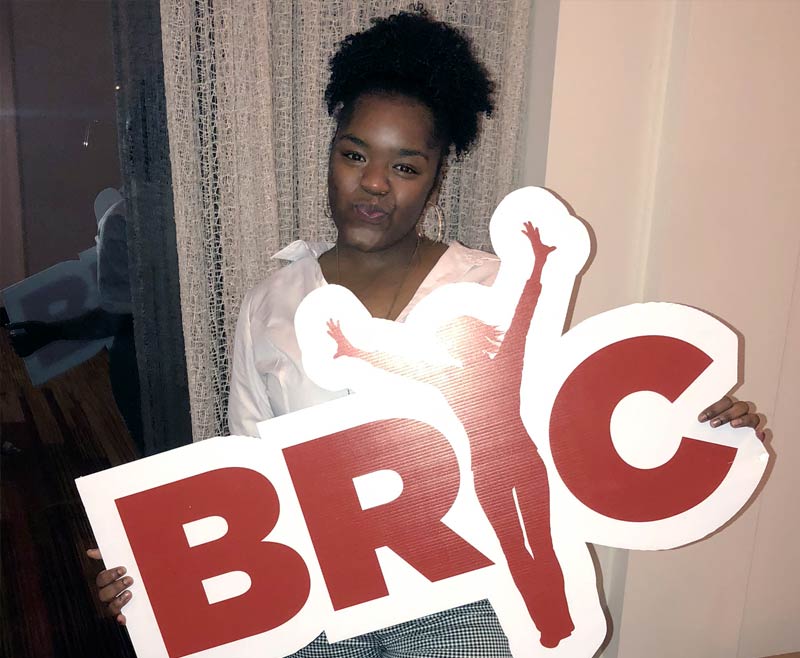 Nelly Bruce (SLA '22) Tulane volunteer with Baton Rouge Youth Coalition (BRYC)
