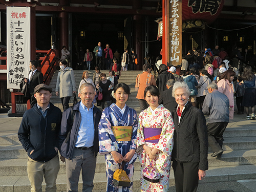 Jason Nesbitt, John Verano, and Elizabeth Boone in Tokyo, Japan