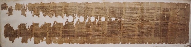 Ancient Papyrus containing the work of Kallimachos