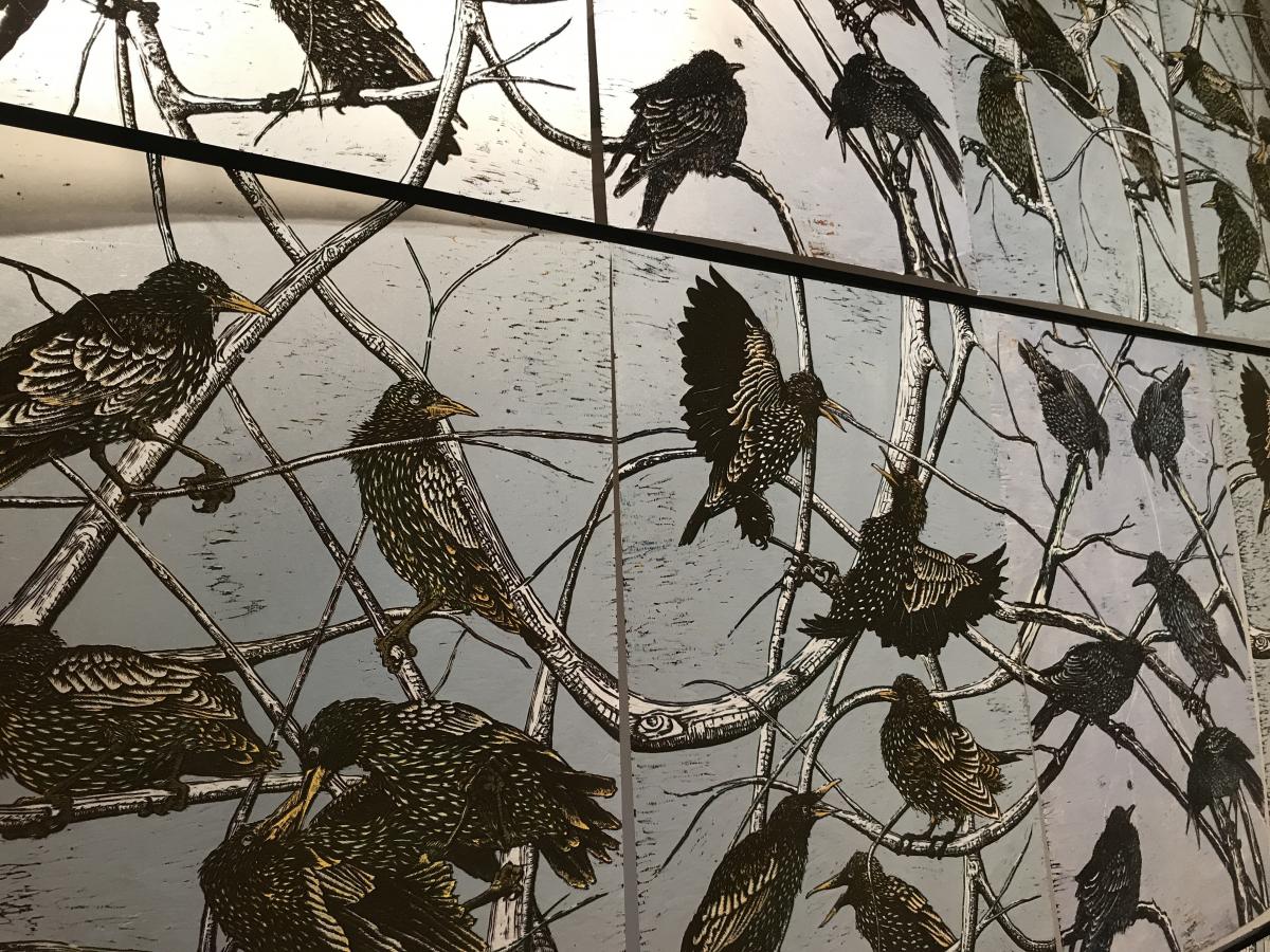 Starlings (detail) by Pippin Frisbie-Calder, MFA 2017
