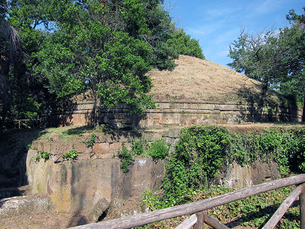 Banditaccia Necropolis, Caere, Etruscan tumulus burial mound