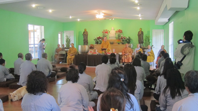 Dharma talk at Vu Lan ceremony, Lien Tri Monastery, Alabama, August 2013