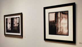 two framed photographs on wall