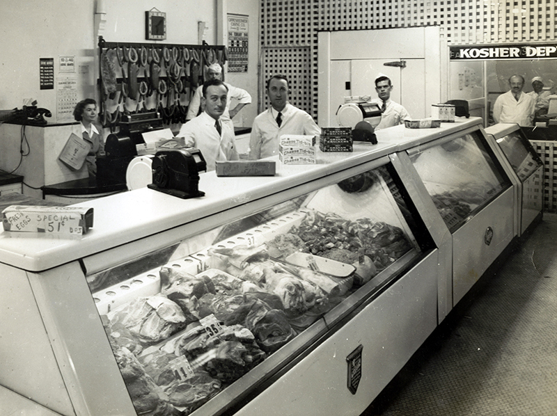 Baker’s Meat Market, 556 King Street, Charleston, South Carolina. Photograph ca. 1950.