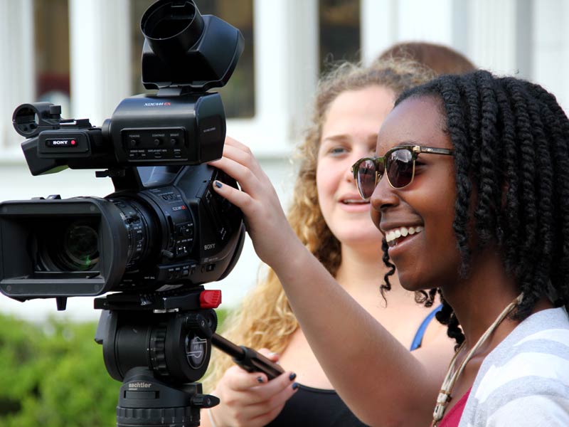 Students Filming Video