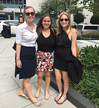 Cara Williamson, Ella Weiner, and Franny Hocking in Washington DC