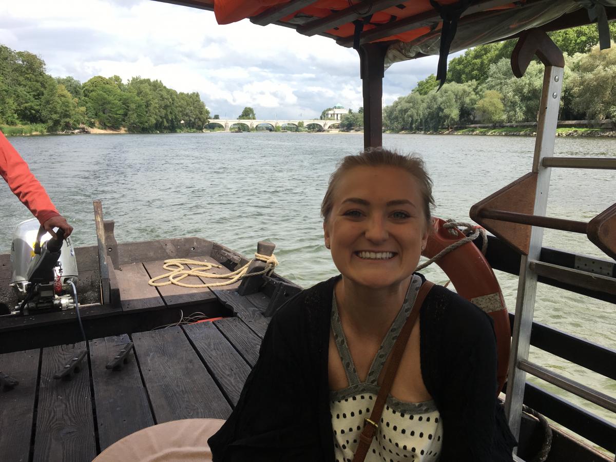Annie Gosserand on a Loire River boat tour