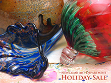 Postcard for the Newcomb Art Department Holiday Sale