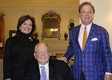 Herschel Abbott with members of the Advisory Board of the New Orleans Shakespeare Festival at Tulane