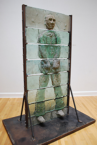 freestanding glass relief sculpture, BFA Exhibition 2020