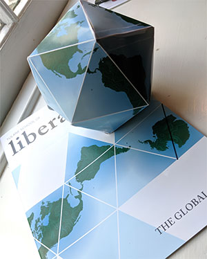 Tulane School of Liberal Arts Magazine Dymaxion Map