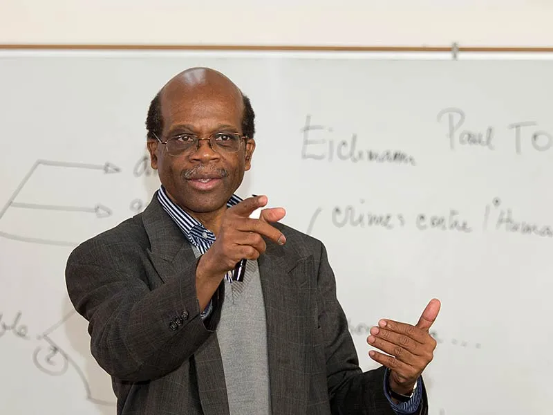 Professor Jean-Godefroy Bidima, Professor of French. Photo: Kathy Anderson