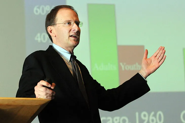 Dr. Brad Hunt speaking at Tulane University