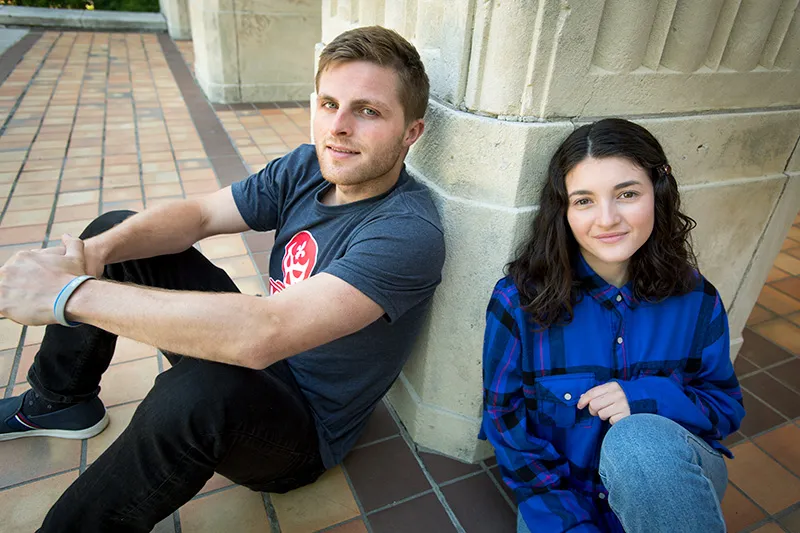 Tulane University Digital Media Production students Brennan O’Donnell and Molly Bookner