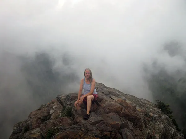 Judith Maxwell out on the tip of Charlie's Bunion