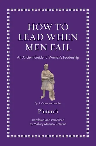 Book Cover with a figure of a Cyrene, the Lionkiller