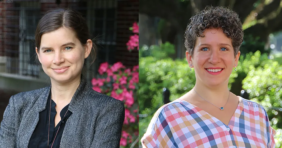 Professors Allison Emmerson and Mallory Monaco Caterine