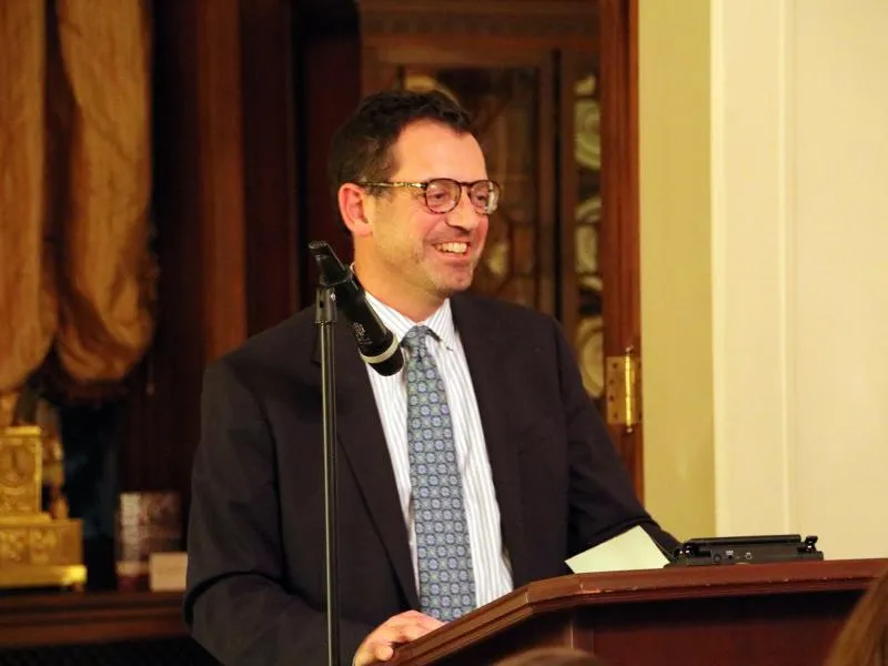 Dean Edwards at the Faculty Showcase Reception, 2018