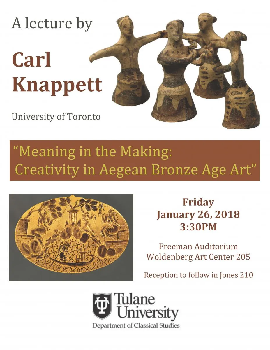Flyer for the 2018 Meaning in the Making lecture
