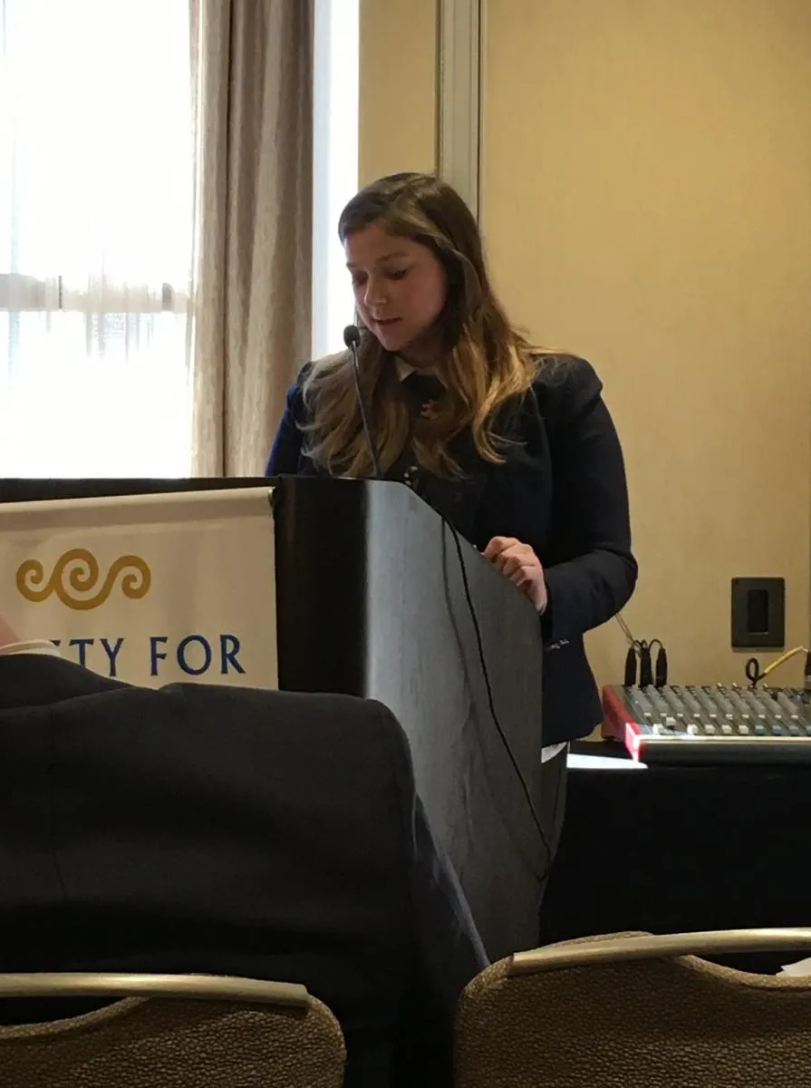 Rachel Love making presentation